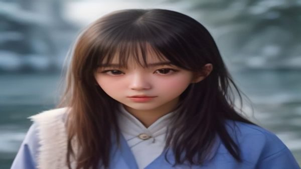 深紫霓虹风格内容资讯封面，展示女生被艹视频清晰度对比评测内容，画面有对比图表与清晰度标注